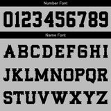 Custom Grey Black Basketball Jersey Uniform Suit Printed Your Logo Name Number