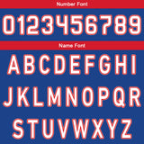 Custom Blue Red Reversible Basketball Suit for Adults and Kids Personalized Jersey