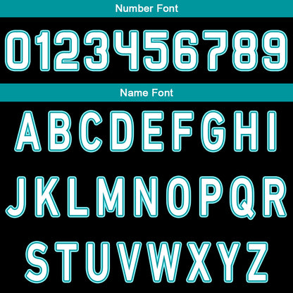Custom Black Cyan Reversible Basketball Suit for Adults and Kids Personalized Jersey