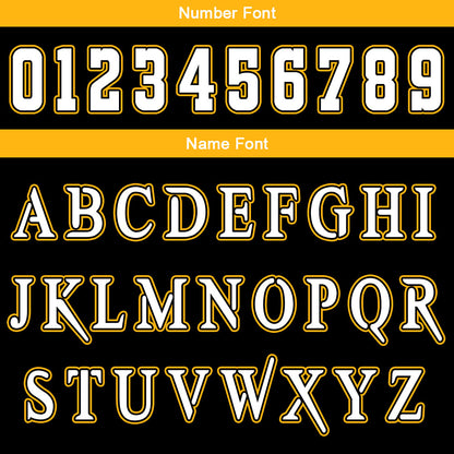 Custom Black Yellow Reversible Basketball Suit for Adults and Kids Personalized Jersey