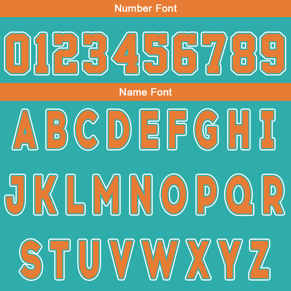 Custom Cyan Orange Reversible Basketball Suit for Adults and Kids Personalized Jersey