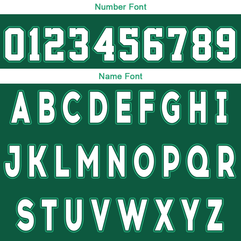 Custom Green White Reversible Basketball Suit for Adults and Kids Personalized Jersey