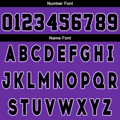 Custom Purple Black Reversible Basketball Suit for Adults and Kids Personalized Jersey
