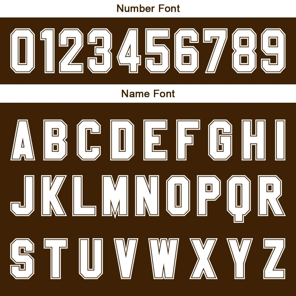 Custom Brown White Gradient Basketball Jersey Uniform Suit Printed Your Logo Name Number