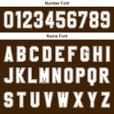 Custom Brown White Gradient Basketball Jersey Uniform Suit Printed Your Logo Name Number