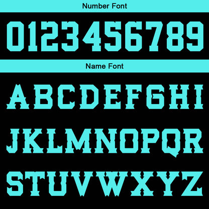 Custom Black Teal Basketball Jersey Uniform Suit Printed Your Logo Name Number