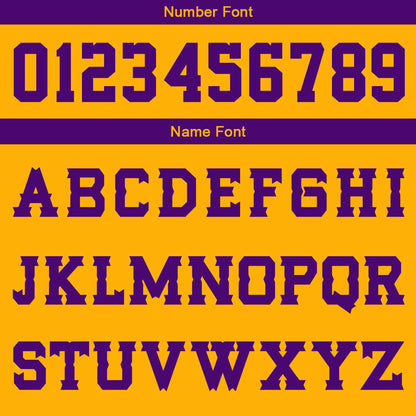 Custom Yellow Purple Basketball Jersey Uniform Suit Printed Your Logo Name Number