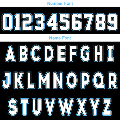 Custom Black White Blue Reversible Basketball Suit for Adults and Kids Personalized Jersey