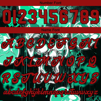 Custom Blurred bones & Cyan Varsity Jacket for Men Women and Youth with Personalized Letterman Jacket