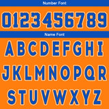 Custom Orange Blue Reversible Basketball Suit for Adults and Kids Personalized Jersey