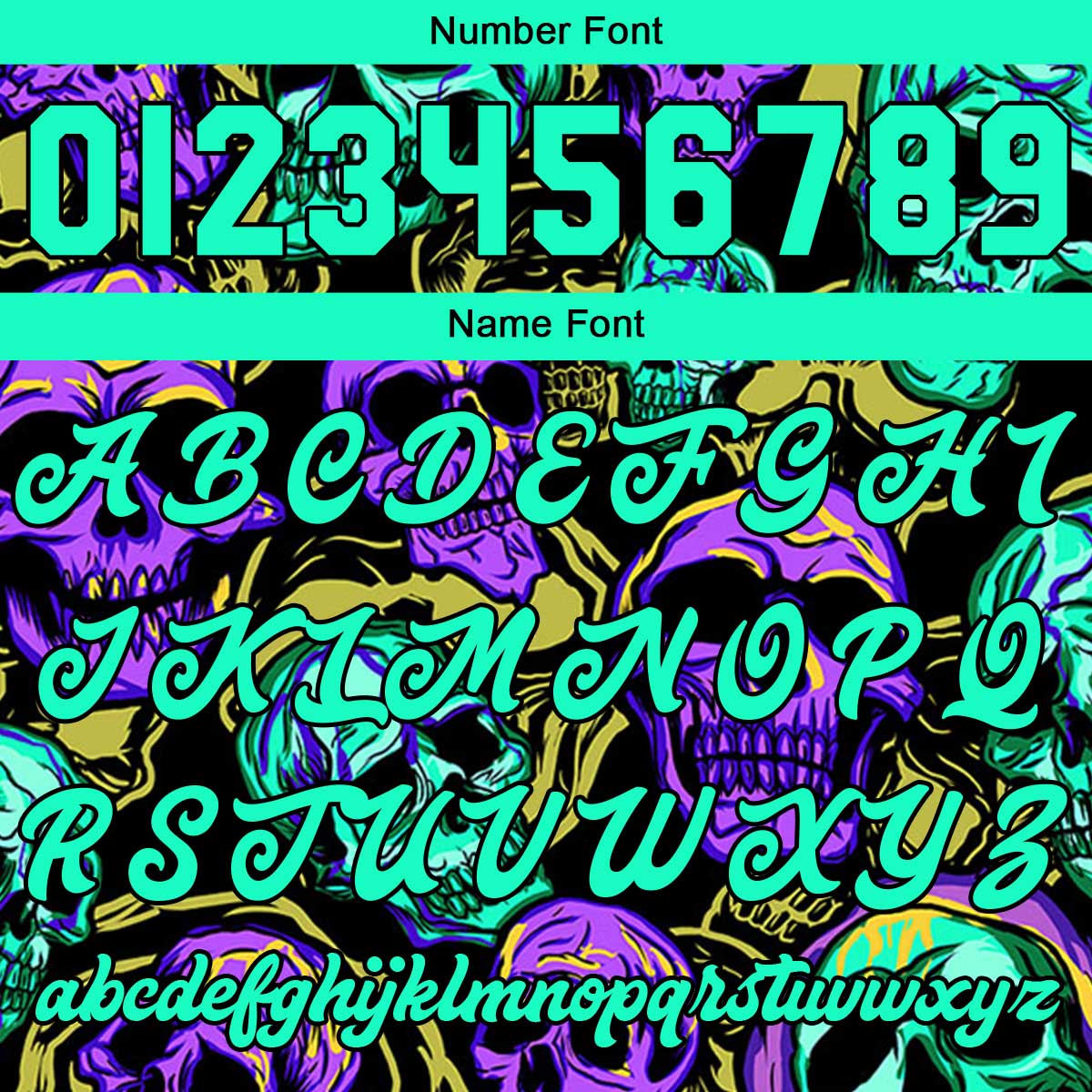 Custom Colorful bones & Green purple Varsity Jacket for Men Women and Youth with Personalized Letterman Jacket