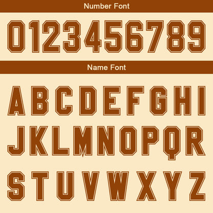 Custom Beige Brown Gradient Basketball Jersey Uniform Suit Printed Your Logo Name Number