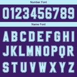 Custom Purple Light Blue Gradient Basketball Jersey Uniform Suit Printed Your Logo Name Number