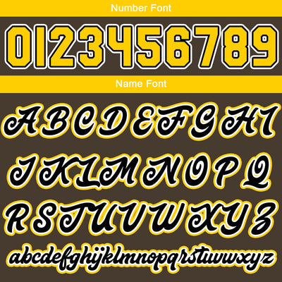 Custom Brown Yellow Varsity Jackets for Men Women Youth Personalized Letterman Jackets