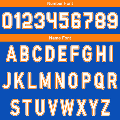 Custom Blue Orange Reversible Basketball Suit for Adults and Kids Personalized Jersey