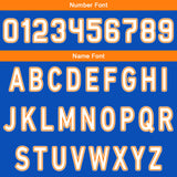 Custom Blue Orange Reversible Basketball Suit for Adults and Kids Personalized Jersey