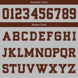 Custom Grey Brown Basketball Jersey Uniform Suit Printed Your Logo Name Number