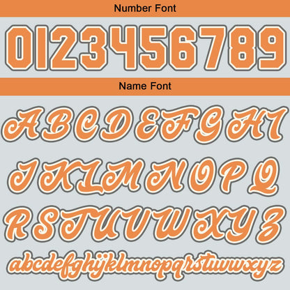 Custom Light Gray Orange Varsity Jackets for Men Women Youth Personalized Letterman Jackets