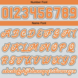 Custom Light Gray Orange Varsity Jackets for Men Women Youth Personalized Letterman Jackets