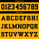 Custom Yellow Black Basketball Jersey Uniform Suit Printed Your Logo Name Number