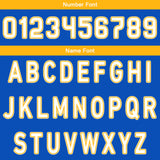 Custom Blue Yellow Reversible Basketball Suit for Adults and Kids Personalized Jersey
