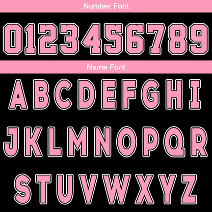 Custom Black Pink Reversible Basketball Suit for Adults and Kids Personalized Jersey