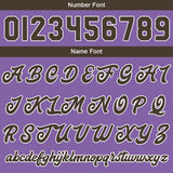 Custom Purple Brown Varsity Jackets for Men Women Youth Personalized Letterman Jackets