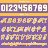 Custom Purple Yellow Varsity Jackets for Men Women Youth Personalized Letterman Jackets