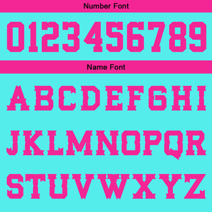 Custom Teal Pink Basketball Jersey Uniform Suit Printed Your Logo Name Number