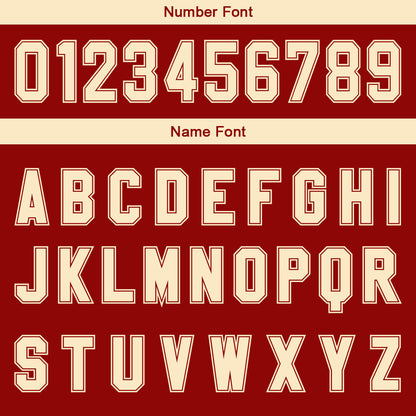 Custom Red Beige Gradient Basketball Jersey Uniform Suit Printed Your Logo Name Number