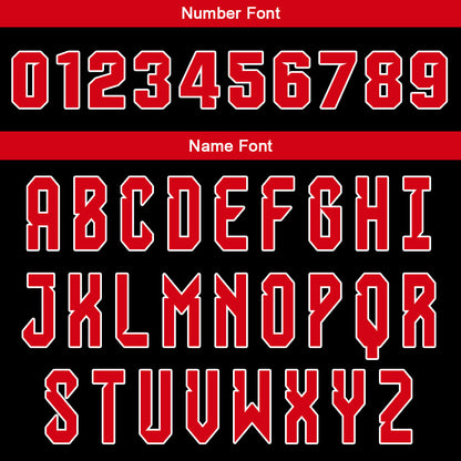 Custom Black Red Reversible Basketball Suit for Adults and Kids Personalized Jersey