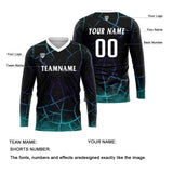 Custom Green Basketball Soccer Football Shooting Long T-Shirt for Adults and Kids