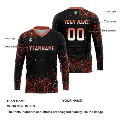 Custom Orange Basketball Soccer Football Shooting Long T-Shirt for Adults and Kids