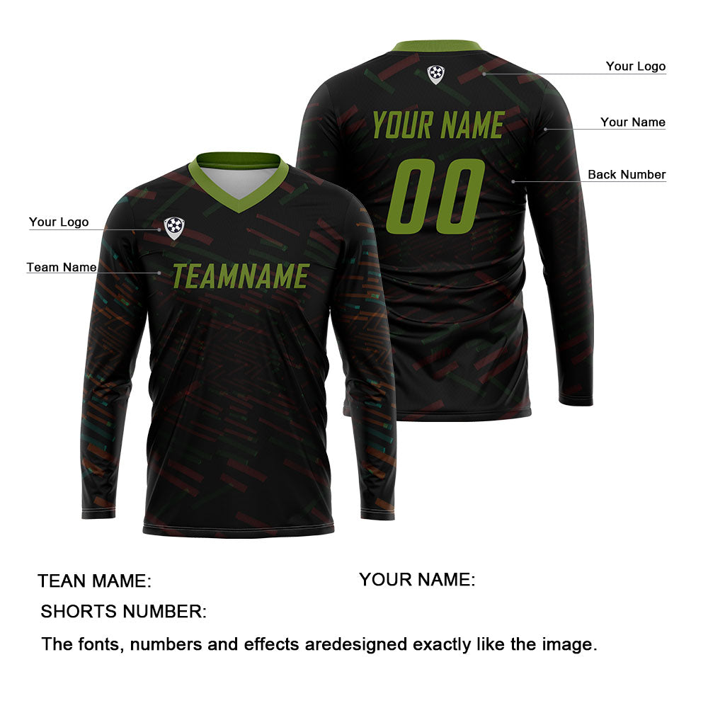 Custom Orange Olive Green Basketball Soccer Football Shooting Long T-Shirt for Adults and Kids