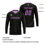 Custom Yellow Purple Basketball Soccer Football Shooting Long T-Shirt for Adults and Kids