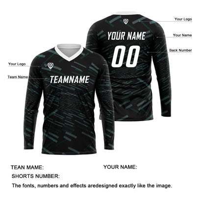 Custom Green White Basketball Soccer Football Shooting Long T-Shirt for Adults and Kids