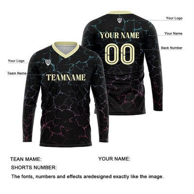 Custom Black Yellow Basketball Soccer Football Shooting Long T-Shirt for Adults and Kids