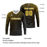 Custom Yellow Basketball Soccer Football Shooting Long T-Shirt for Adults and Kids
