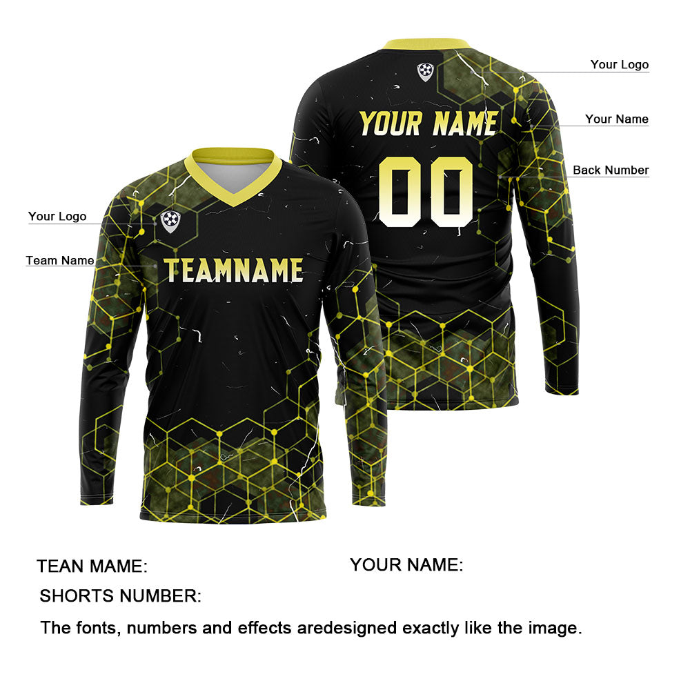 Custom Yellow Basketball Soccer Football Shooting Long T-Shirt for Adults and Kids