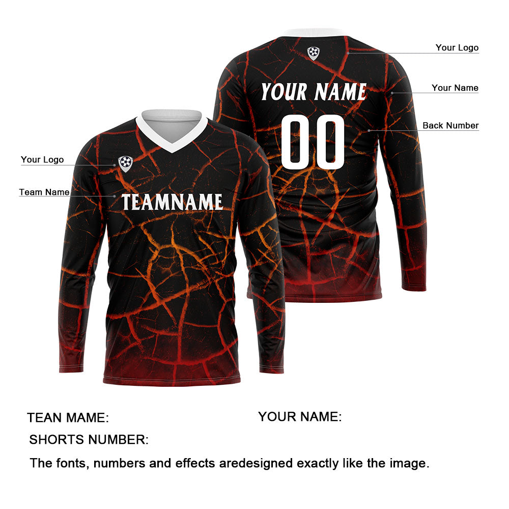 Custom Red Basketball Soccer Football Shooting Long T-Shirt for Adults and Kids