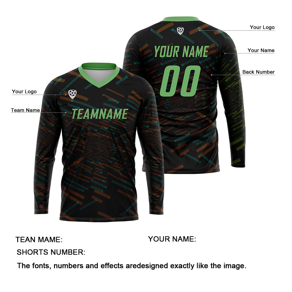 Custom Orange Green Basketball Soccer Football Shooting Long T-Shirt for Adults and Kids