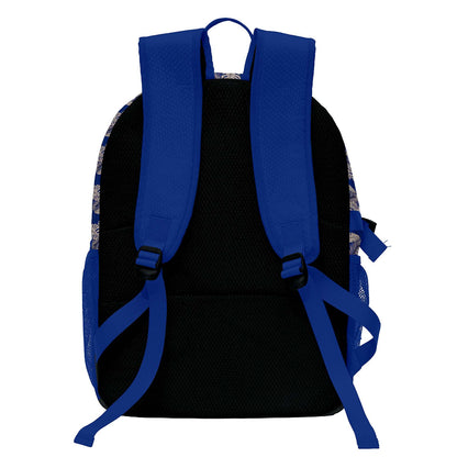 Custom Blue Basketball Soccer Backpack Personalized Player Names - Numbers & Team Logo #150-BP-0914-0008
