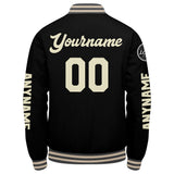 Custom Grey Black Cream Varsity Jackets for Men Women Youth Personalized Letterman Jackets