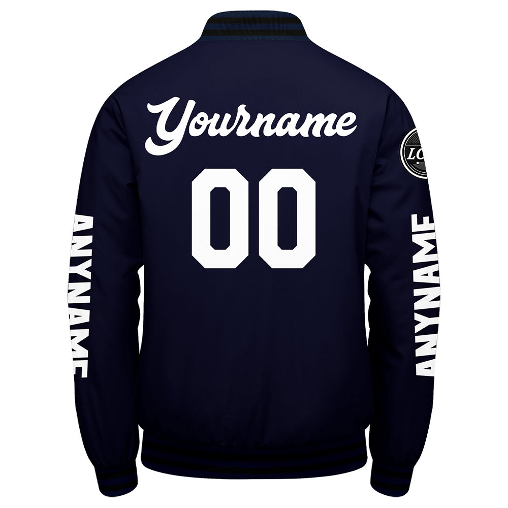 Custom Navy Varsity Jackets for Men Women Youth Personalized Letterman Jackets