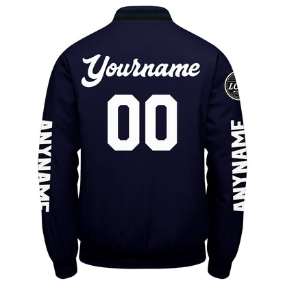 Custom Navy Varsity Jackets for Men Women Youth Personalized Letterman Jackets