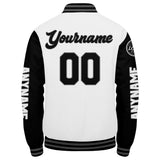 Custom Black White Varsity Jackets for Men Women Youth Personalized Letterman Jackets