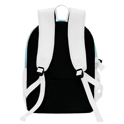 Custom White Basketball Soccer Backpack Personalized Player Names - Numbers & Team Logo #150-BP-0914-0030