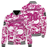 Custom pink Varsity Jacket for Men Women and Youth with Personalized Letterman Jacket