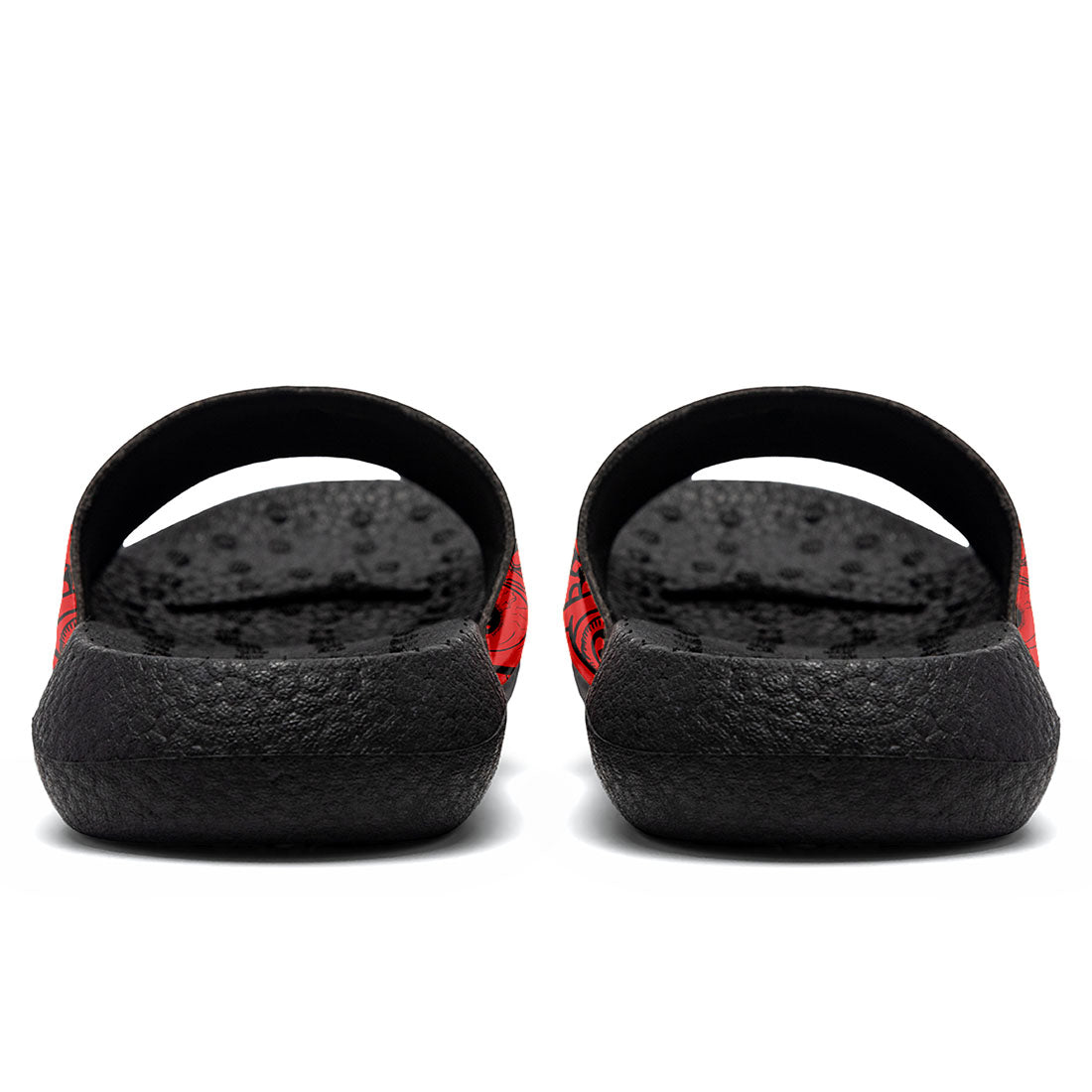 Customized Basketball Slippers With Added Patterns, Name Number Logo