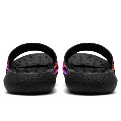 Customized Basketball Slippers With Added Patterns, Name Number Logo